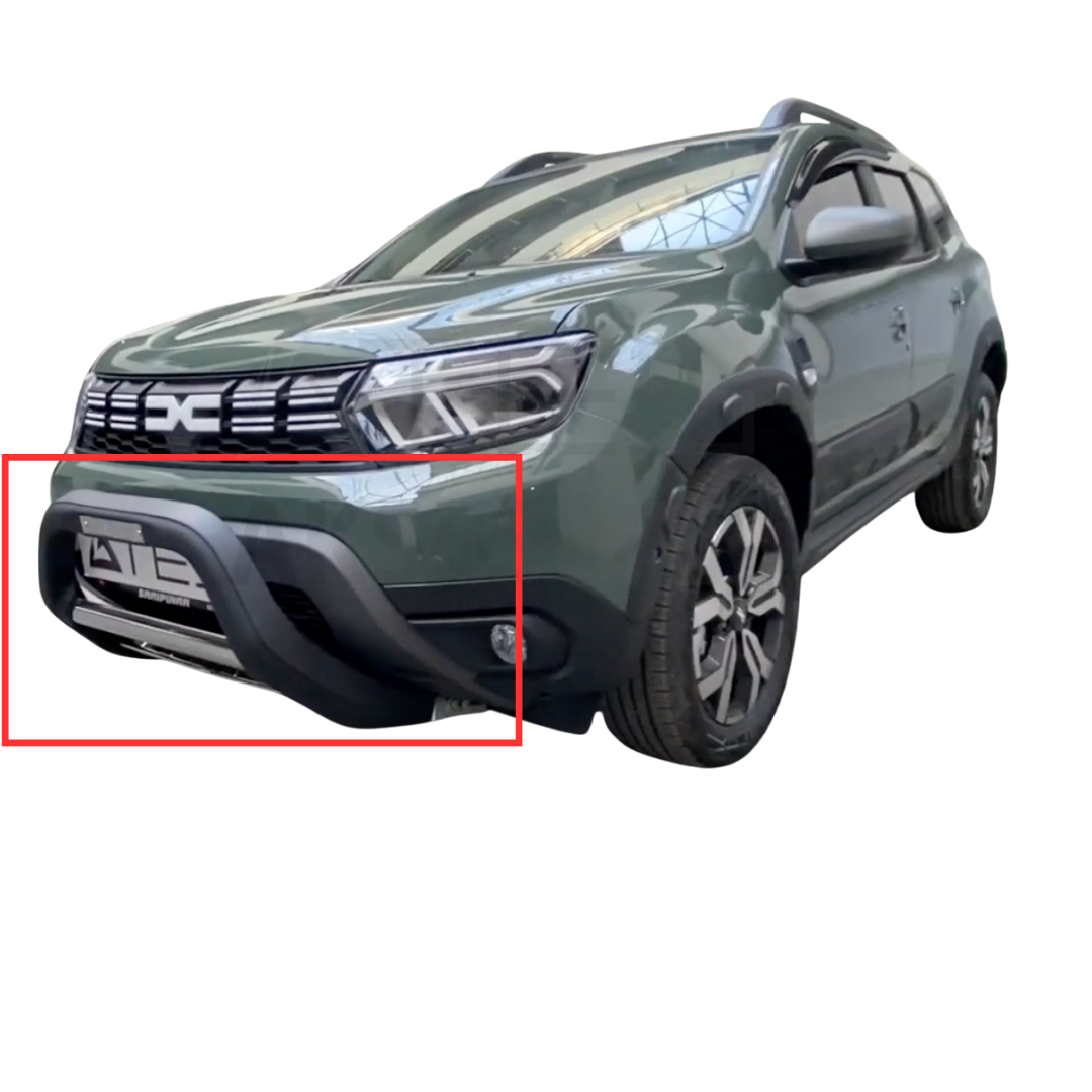 dacia-duster-poliuretan-on-koruma-1.png Dacia Duster Poliüretan Ön Koruma Siyah - Görsel 1