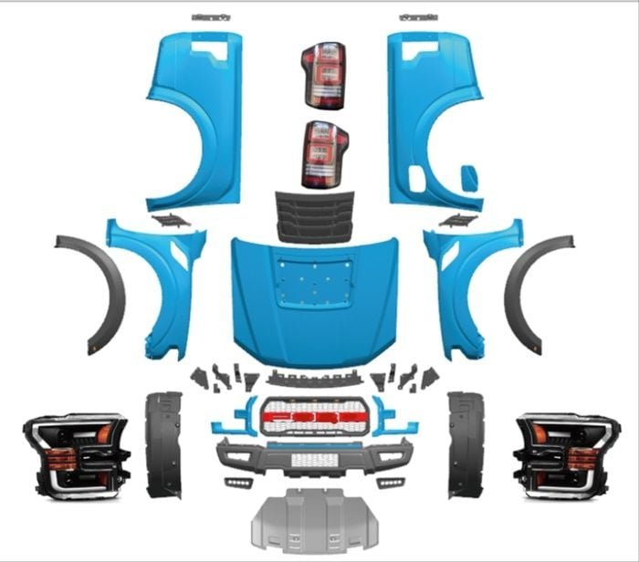 frrf150-osldo-1.jpeg RANGER IÇIN UYUMLU F150 RAPTOR DÖNÜSÜM FULL - ÖN SOL CAMURLUK KABARTMA (DODIK) - Görsel 1