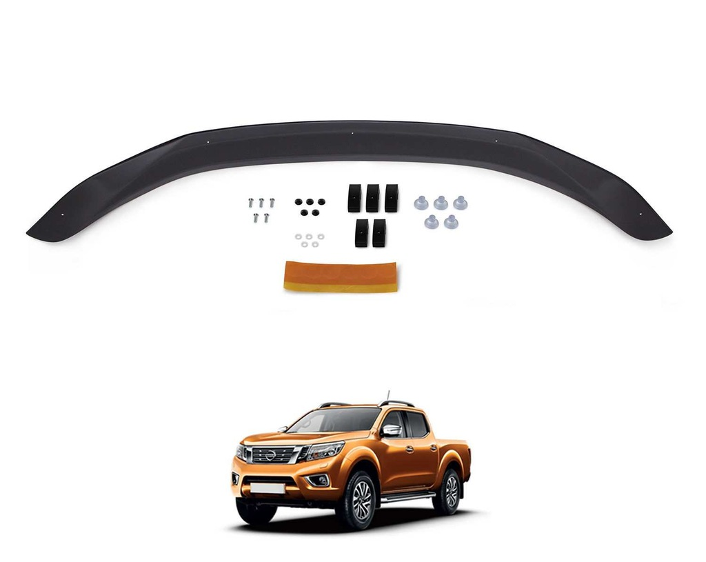 ruzgar-5.png Nissan Navara Ön Kaput Koruyucu Rüzgarlığı 4mm Akrilik ( - Görsel 1