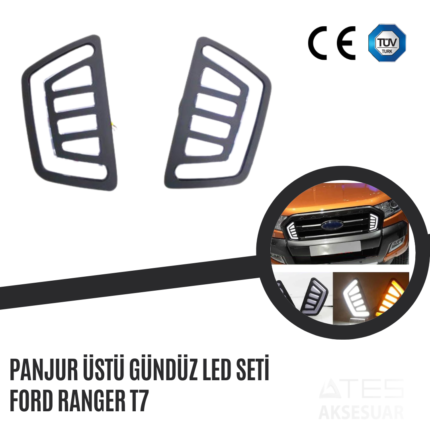 Panjur Üstü Gündüz Led Seti Ford Ranger T7