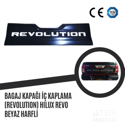 Bagaj Kapağı İç Kaplama (Revolution) Hilux Revo Beyaz Harfli