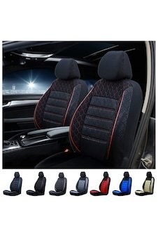 Nissan SkyStar Oto Koltuk Kilifi Gof Siyah-Kirmizi