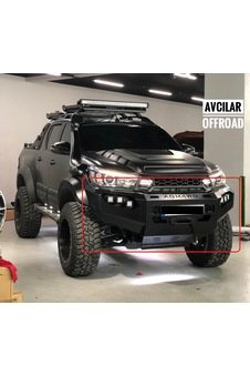 IMG-2532184178564549756.jpg Toyota Hilüx Revo 2015-2019 Bumper Ön Çelik Tampon Aqm-M50 - Görsel 1
