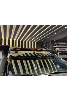 Mitsubishi L200 2015Üzeri Fiber Şapka Mönvisör Kep Ledli