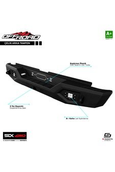 S-Dizayn Sdx 4Wd Off Road Vw Amarok Çelik Arka Tampon V1 Ledli 20 N11.10508