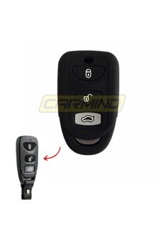 Hyundai Elantra Sonata Tucson Silikon Anahtar Kılıfı Siyah