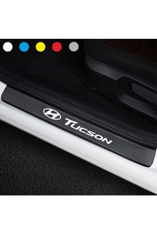 Hyundai Tucson Için Karbon Kapı Eşiği Sticker ( 4 Adet )