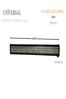 TOYOTA HİLÜX UYUMLU 102 CM DÜZ BEYAZ LED BAR