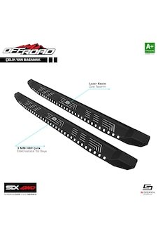 IMG-5829523317349036299.jpg S-Dizayn SDX 4WD Off Road VW Amarok Çelik Yan Basamak 205 Cm 2016 - Görsel 1