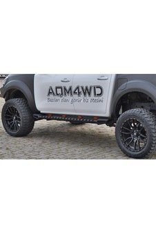 Mitsubishi L200 2008Üzeri Çelik Yan Basamak Siyah M30-Metal