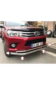 Toyota Hilüx Revo-2015Ön Cift Bıyık Koruma - Aqm