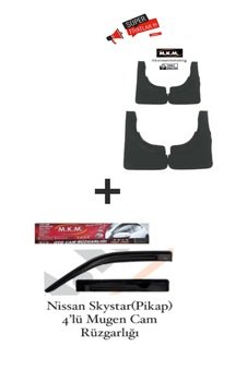 Nissan Skystar 4'lü Mugen Cam Rüzgarlığı ve 4'lü Paçalık Seti